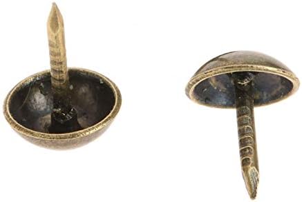 100 kom Bronze presvlake nokti dekorativni okrugli glave Tacks mesing Snag Vintage Thumb Stud bakar Push igle Antique za namještaj