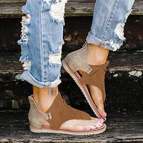 Uocufy sandale za žene Dressing ljeto, ženska 2021 ljetna udobna platforma casual sandala cipele plaža putni paperasti flip flops