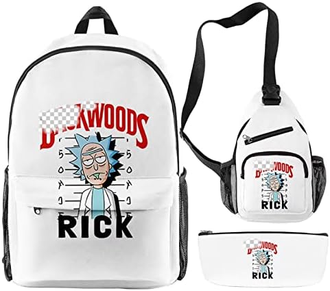 3pcs Backwoods ruksak Torba za učenje vodootporni Daypacks putni laptop Book Bookbag sa kompletom olovaka u pakovanju obroka