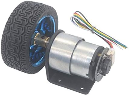 DIY mali električni motori 1 set kodera motora DC 6V 12V 6 mm motor za moment visoki momentni moment, sa nosačem 65mm Komplet kotača