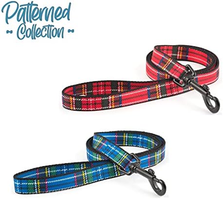 Ancol tartan olovo plava 1m x 19mm