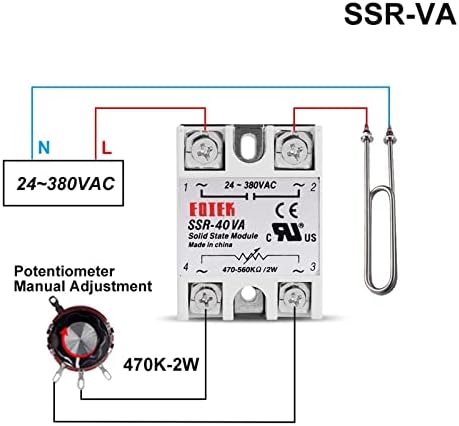 PIKIS SSR 10va 25va 40va regulator napona releja u čvrstom stanju 24 - 380V AC izlaz sa potenciometrom 10a 25A 40A