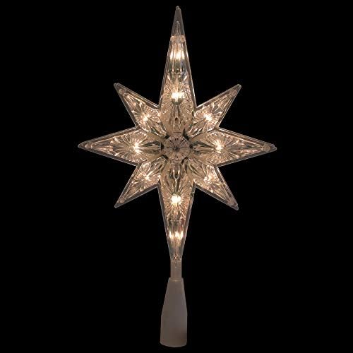 10 Osvijetljena zvezda Betlehem božićne stable - čiste svjetla, zelena žica