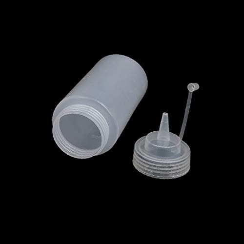 X-DREE 400ml meka plastika ravno kljun Squeeze bočica za doziranje w kapa (Novi Lon0167 400ml meka istaknuta Plastična ravna kljun